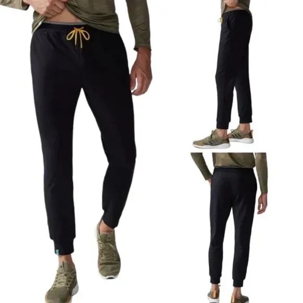 Chubbies Movementum Joggers The Obsidians Black Lounge Pants Men’s Size Medium